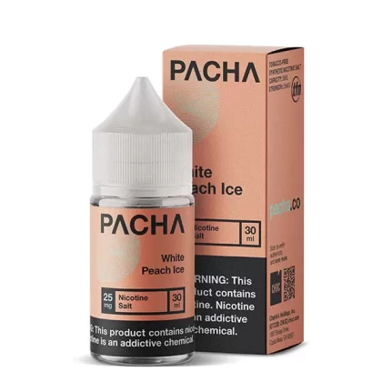 White Peach Ice by TFN Pachamama Salt Series 30mL - 50MG