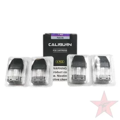 Uwell Caliburn Koko Replacement Pods – 4 Pack - Pod#1.2ohm FeCrAl 4 pack