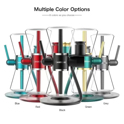 Original SANDGLAS Gravity Glass Hookah Shisha Complete Set