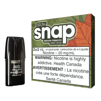 STLTH SNAP Pod Pack - Smooth Tobacco - 20 mg/mL (wholeseller) - Excise PE, 20 mg/mL (wholeseller) - Excise QC (9AE1A1)