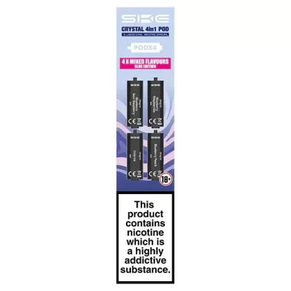 SKE Crystal 2400 4 in 1 Prefilled Pods - 4PK - Rose Edition