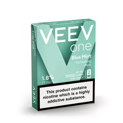 VEEV ONE Blue Mint Pods (2 Pack) - Nicotine Strength#20mg (6D989B)