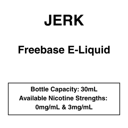JERK Japanese Freebase E-liquid 60ml – 0/3mg