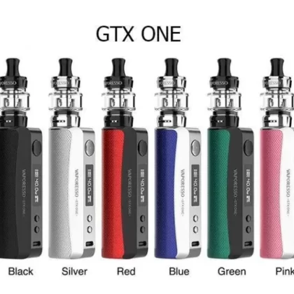 VAPORESSO GTX ONE KIT - COLOR#BLACK>RED>GREEN>BLUE>SILVER>PINK