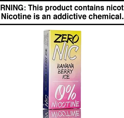 Zero Nic 6K 6000 Puffs Disposable Vape 12mL - Banana Berry Ice, Cool Mint