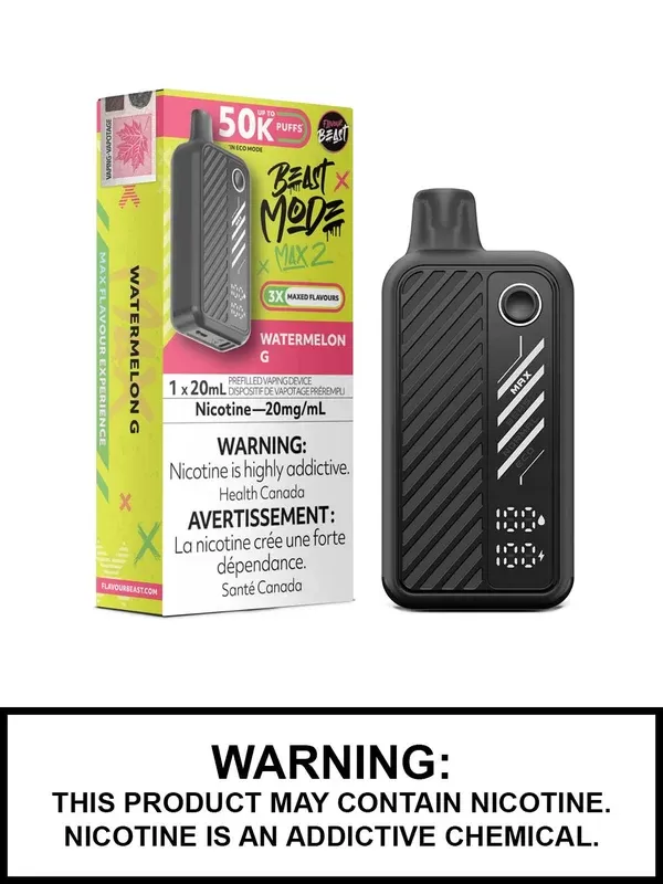 Watermelon G Flavour Beast Beast Mode Max 2 Disposable Vape