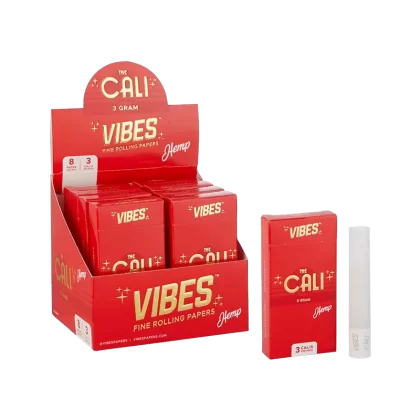 VIBES® | The CALI 3 Gram Pre-Rolled Tubes | 109mm – Hemp – 8 Count - Vape Store