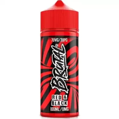 RED & BLACK E LIQUID BY BRUTAL 100ML 70VG