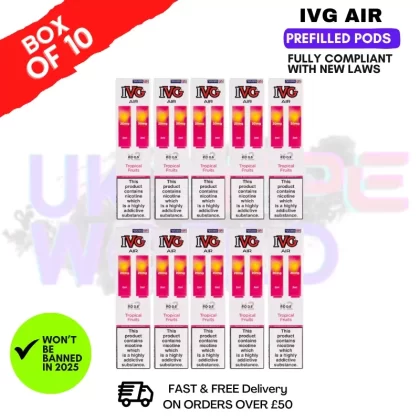 Tropical Fruits IVG AIR Prefilled Pod Box Of 10