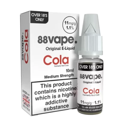 Cola (Red Cola) Liquid E-Liquid by 88vape (10ml) - 16mg