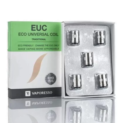 VAPORESSO TRADITIONAL EUC COILS Veco Tarot Nano, 0.4Ω 0.5Ω - Choose#Traditional 0.4Ω (5 pk)>Traditional 0.5Ω (5 pk)