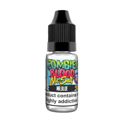 Zombie Blood Mr Blue Nic Salt Vape Juice - 10 Pack - Strength 10mg