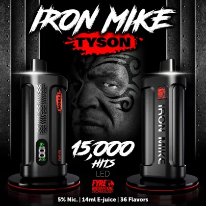 Tyson 2.0 Iron Mike 15K Disposable Device - 15,000 Puffs - Raspberry Watermelon
