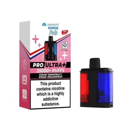 Hayati Pro Ultra Plus 25000+ Refill Pods Straw Grapefruit / Straw Dragonfruit