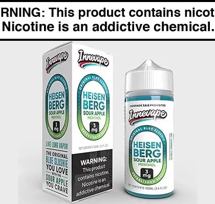 HEISENBERG SOUR APPLE MENTHOL BY INNEVAPE 100ML - Vapejuice