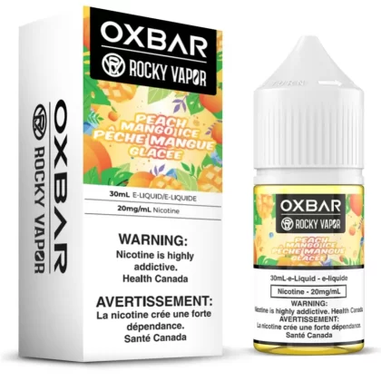 Rocky Vapor Oxbar E-Liquids – Peach Mango Ice