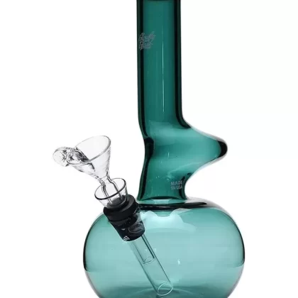 Glowfly Glass Single Z Bong - Color#Blue>Green>Lake Green