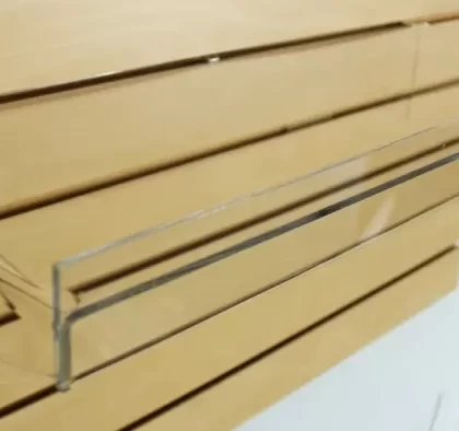 Slatwall Shelf – Clear
