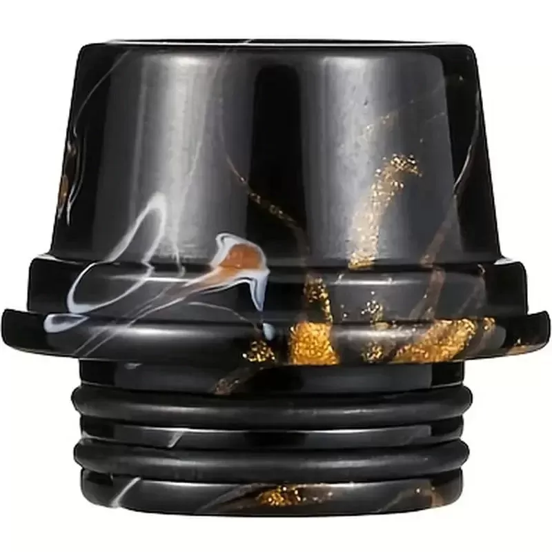 810 Resin Drip Tip Wide - Black, Blue