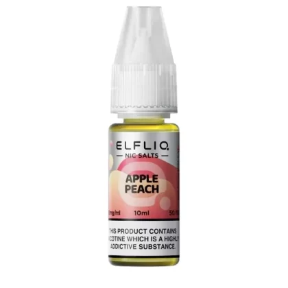 Elfliq Apple Peach Nic Salt E-Liquid - 10mg