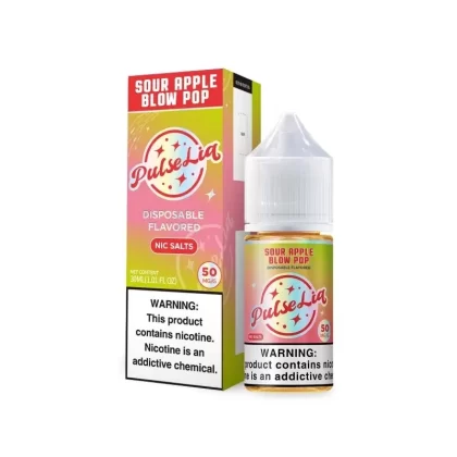 Geek Bar Pulse Liq Nic Salt – Sour Apple Blow Pop – 30ML E-Liquid