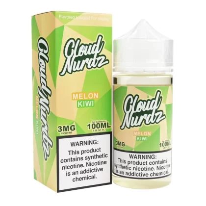 Cloud Nurdz Kiwi Melon Synthetic Nic 100ml Vape Juice - Vape Product, Vape Product