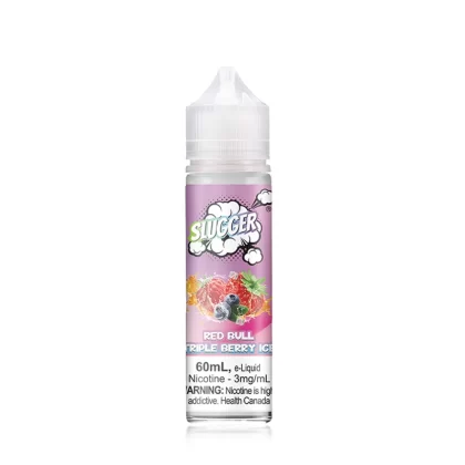 Slugger E-Liquid – Red Bull Triple Berry Ice 60ml (3 mg) - Vape Product
