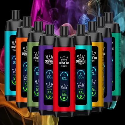 Al Fakher Crown Bar 8000 Pro Dual Mode Rechargeable Disposable Kit (Big Cloud) - Blackcurrant Ice
