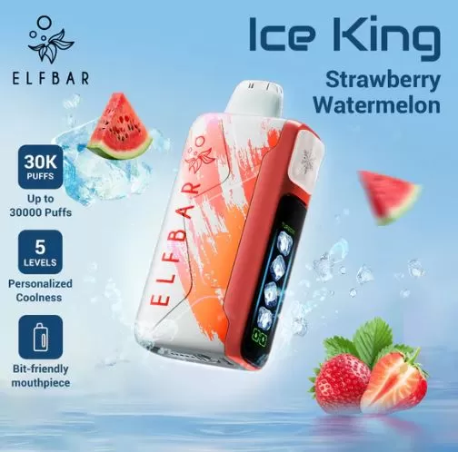 Elf Bar Ice King Disposable Pod Device (30,000 Puffs) - Double Apple / 50 mg - Image 2