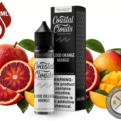 Blood Orange Mango Coastal Clouds 60ml - Vape Product, Vape Product; NCDOR