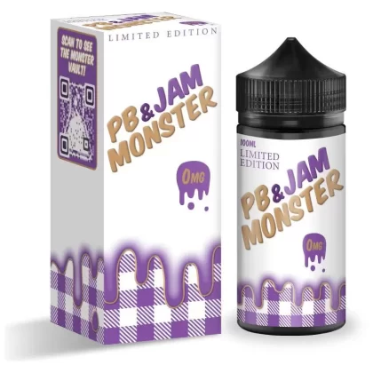 PB & Jam Monster Premium E-Liquid 100ml - Banana / 3mg