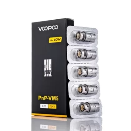 VOOPOO PnP Series Coils - 5 Pack; C1 - 1.2 Ohm, M1 - 0.45 Ohm (E33CAB)
