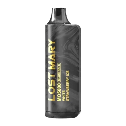 White Strawberry Ice Lost Mary MO5000 Black Gold Edition - Consumer; Vape Product; 5 Pack, Single