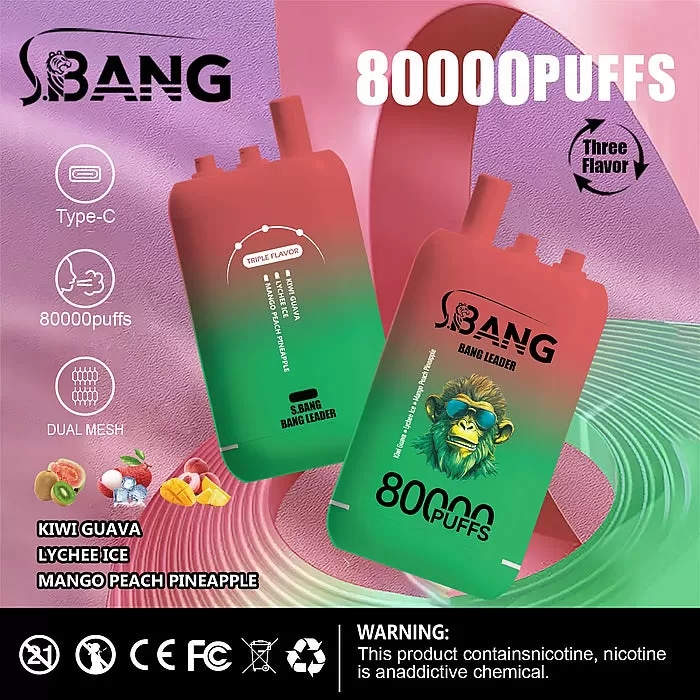 Bang Leader (Bang Legend) 80000 Puff 3-in-1 Flavor 80K Disposable Vape - Image 3