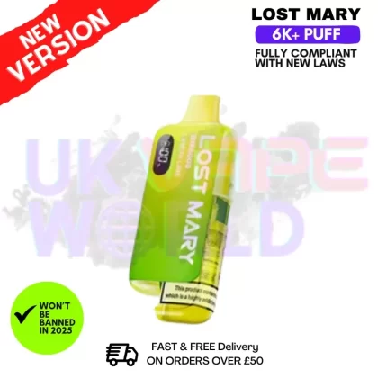 Lemon Lime Lost Mary 6K Puff Pod Kit – Only £8.99