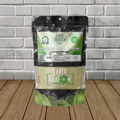 Earth Kratom White Maeng Da Powder - quantity#1/2 Kilogram>1 Kilogram