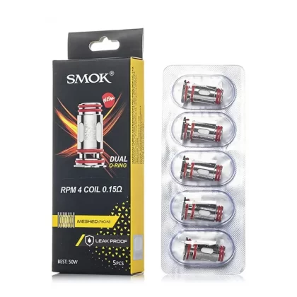 SMOK RPM 4 Replacement Coils - 0.15 Ohm, 0.6 Ohm (78F660)