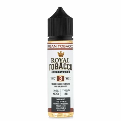 Royal Tobacco Extracts Cuban Tobacco 60mL Earthy Vape Juice