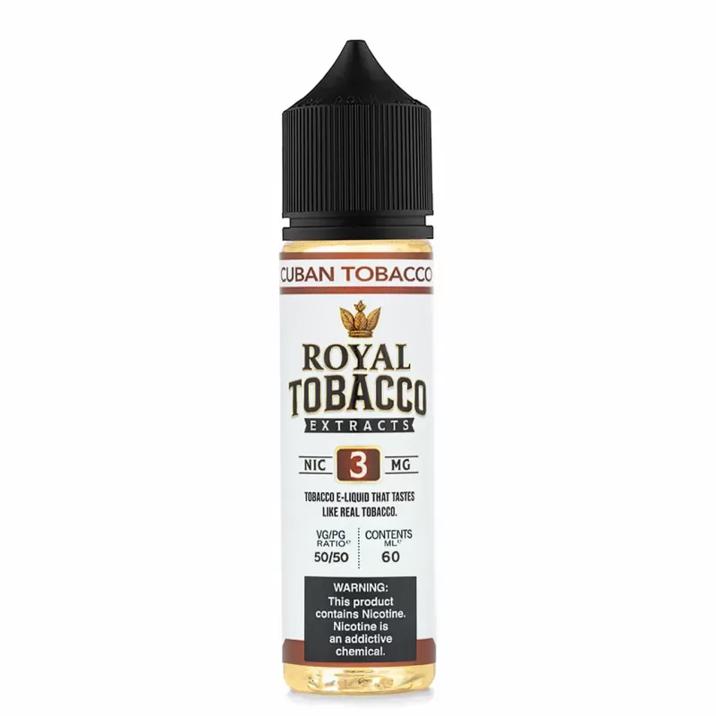 Royal Tobacco Extracts Cuban Tobacco 60mL Earthy Vape Juice