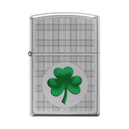 Zippo Lighter – Plaid Shamrock