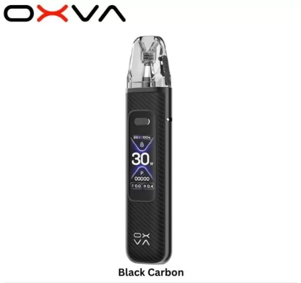 OXVA XLIM Pro 3 Kit - Brown Leather, Black Carbon - Image 2