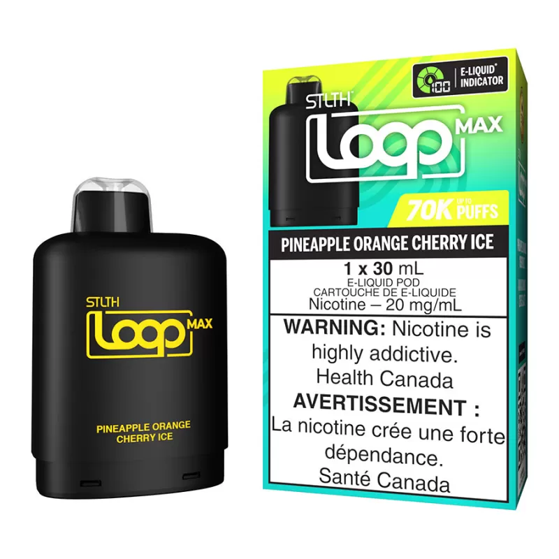 STLTH Loop Max E-Liquid Pod Pack - Pineapple Orange Cherry Ice 30ml - 20mg/ml