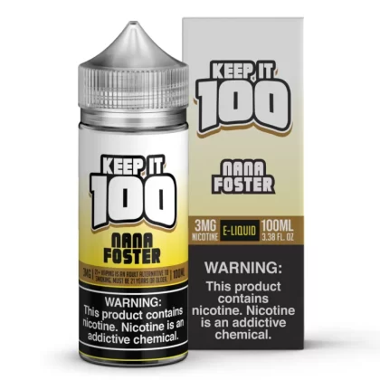 Keep It 100 Nana Foster eJuice - Vape Product; Vape Product, Vape Product