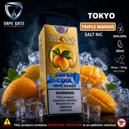 Tokyo Super Cool Triple Mango Saltnic 30ml - 50 mg / 30 ml