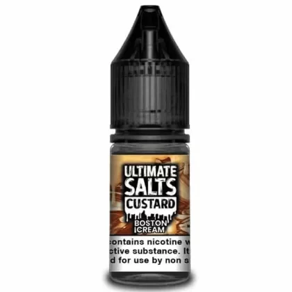 Ultimate Salts – Custard: Boston Cream – 10ml - B. 10mg, D. 20mg; 10ml - TPD Compliant