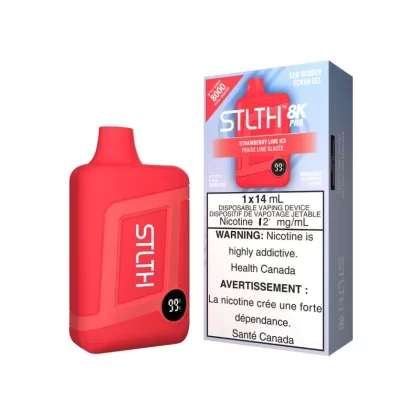STLTH 8K Pro Strawberry Lime Ice Disposable Vape