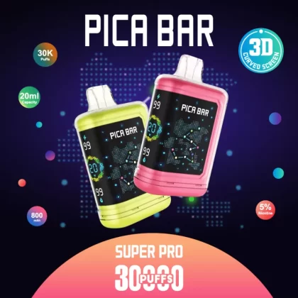 PICA BAR Super Pro 30K Puff Disposable Device - 30000 Puffs - Triple Grape