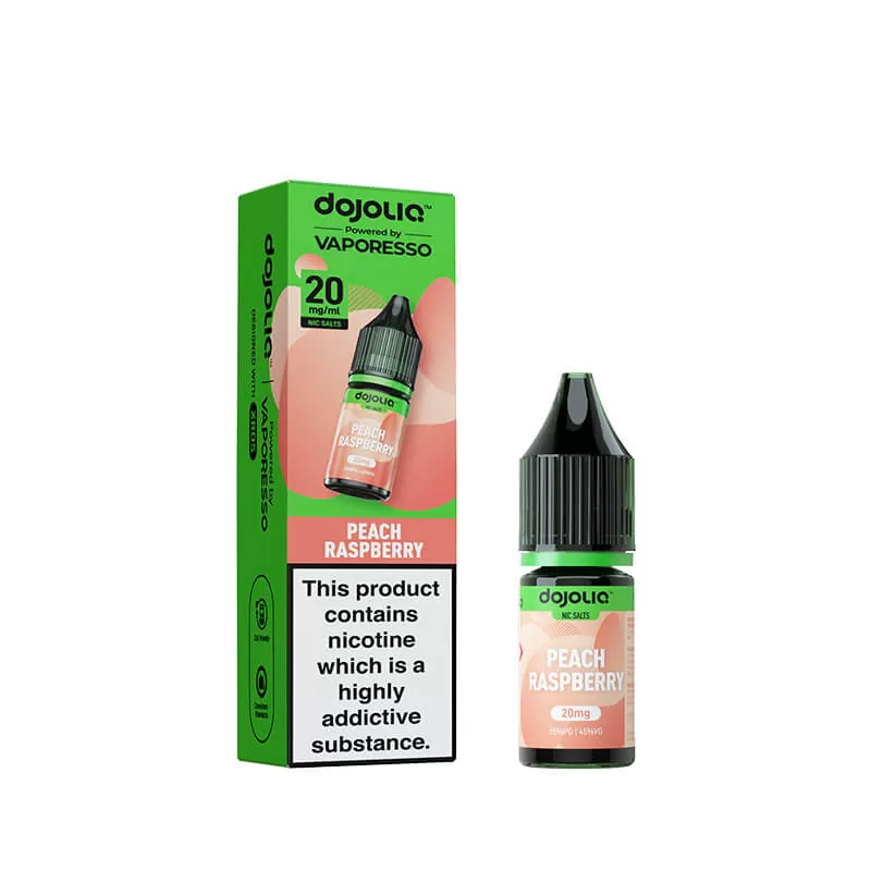 DojoLiq Peach Raspberry 10ml Nic Salt E-Liquid by Vaporesso - Image 2