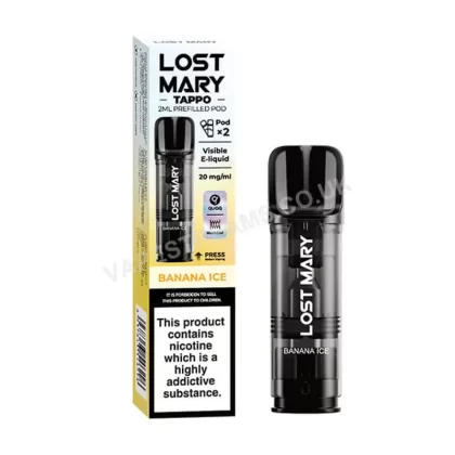 Lost Mary Tappo Banana Ice Prefilled Pods - Vapestreams Co