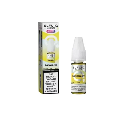 Banana Ice Elfliq Nic Salt Elf Liq E-Liquid 5mg, 10mg, 20mg – 5pks, 10pks & 20pks